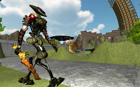 HeliumRobotsWar - Gameplay image of android game