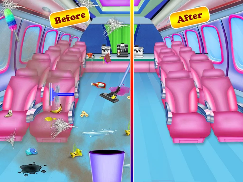 Airplane Cleaning and Manger - Gameplay image of android game