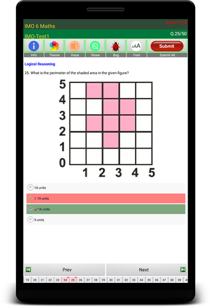 IMO ۶ Maths Olympiad - عکس برنامه موبایلی اندروید