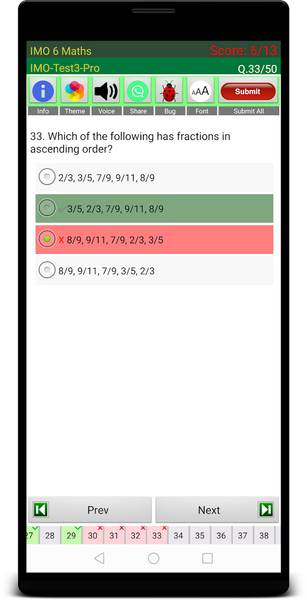 IMO ۶ Maths Olympiad - عکس برنامه موبایلی اندروید