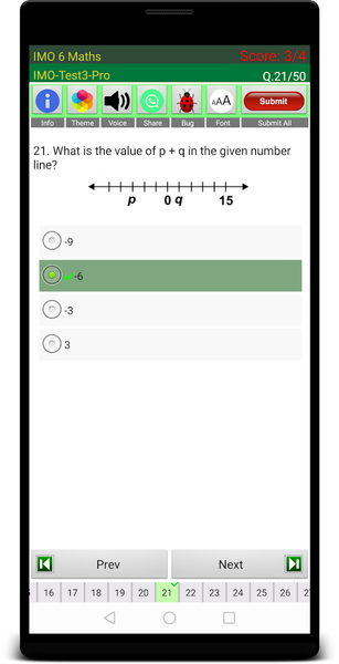 IMO ۶ Maths Olympiad - عکس برنامه موبایلی اندروید