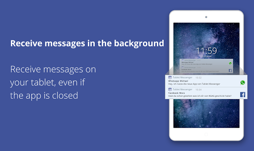Tablet Messenger - Image screenshot of android app