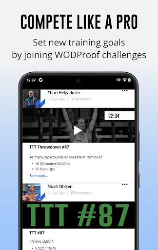 WODProof: WOD Recorder & Timer - عکس برنامه موبایلی اندروید