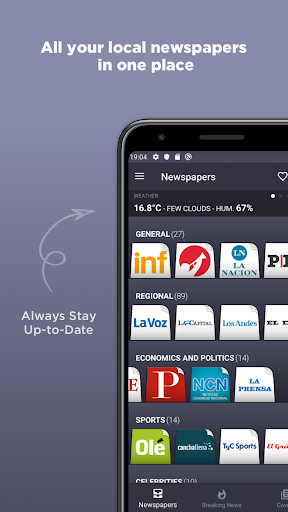 Argentine Newspapers - Image screenshot of android app