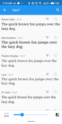 Font Finder for Flutter - Image screenshot of android app