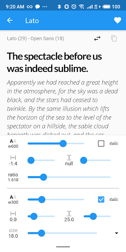 Font Finder for Flutter - Image screenshot of android app