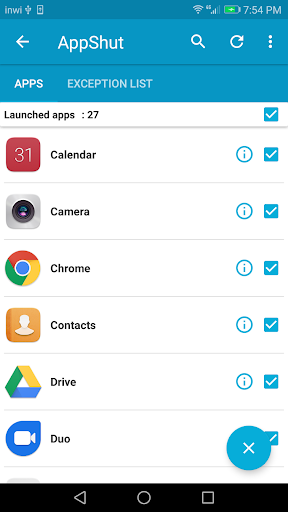 AppShut : Close apps running in background - Image screenshot of android app