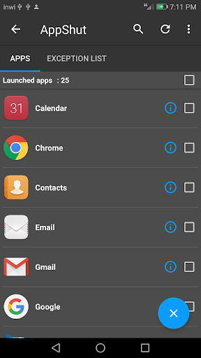 AppShut - Image screenshot of android app