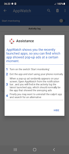 AppWatch - Image screenshot of android app