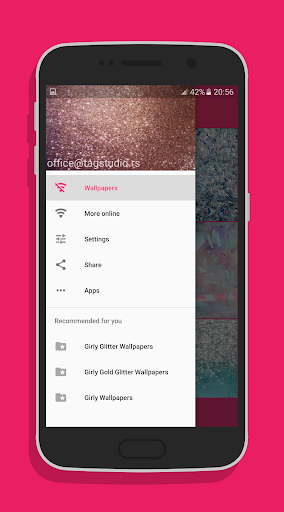 Girly Crystal Glitter Wall - عکس برنامه موبایلی اندروید