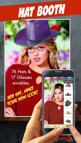 Hat Booth:Funny your photo - عکس برنامه موبایلی اندروید