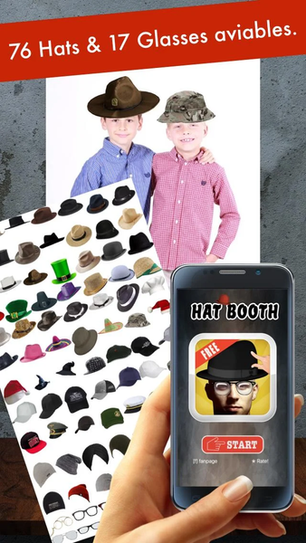 Hat Booth:Funny your photo - عکس برنامه موبایلی اندروید