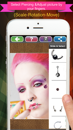 Piercing Booth - عکس برنامه موبایلی اندروید