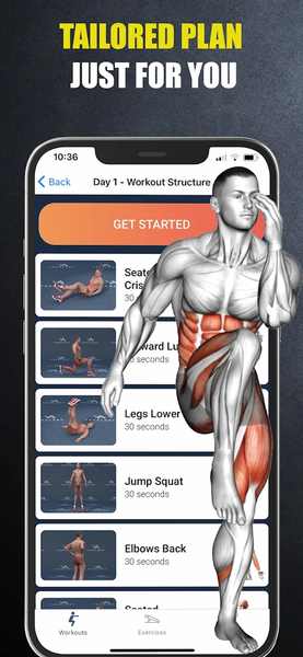Six Pack in 30 Days - Image screenshot of android app