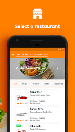 Thuisbezorgd.nl - Image screenshot of android app