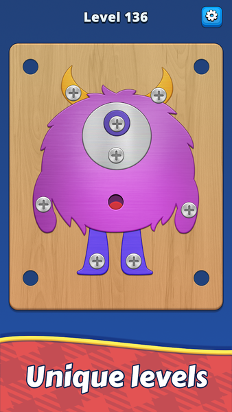 Take Off Bolts: Screw Puzzle - Gameplay image of android game