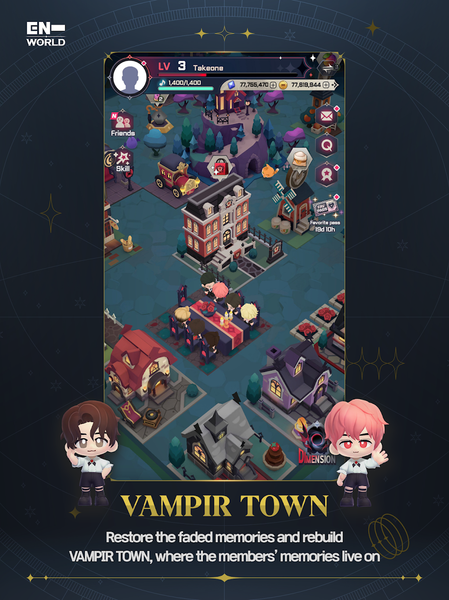 ENHYPEN WORLD : ETERNAL MOMENT - Gameplay image of android game