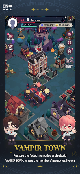 ENHYPEN WORLD : ETERNAL MOMENT - Gameplay image of android game