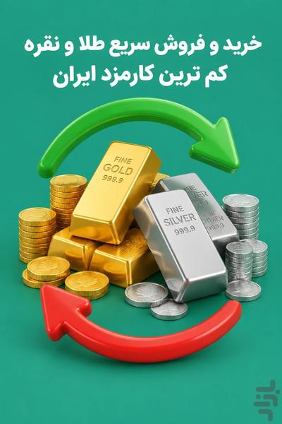طلاینو | خریدوفروش طلا و نقره آب‌شده - عکس برنامه موبایلی اندروید
