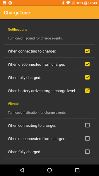 ChargeTone - Notifications - Image screenshot of android app