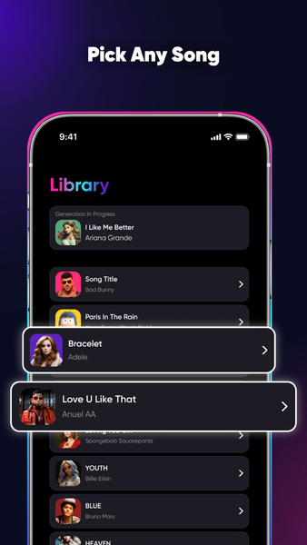 SingUp Music: AI Cover Songs - عکس برنامه موبایلی اندروید