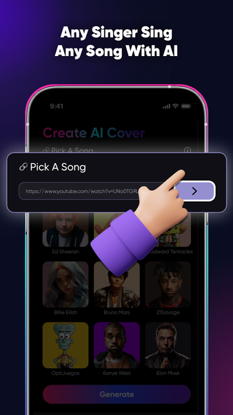 SingUp Music: AI Cover Songs - Image screenshot of android app