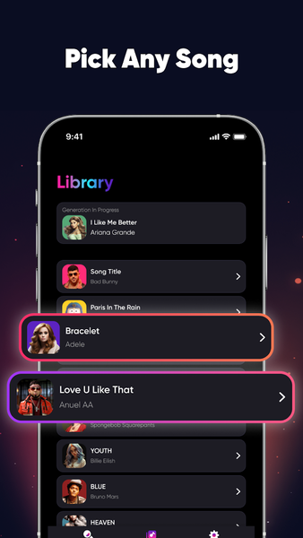 VocalMe Music: AI Cover Songs - Image screenshot of android app