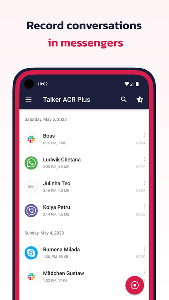 Call Recorder: Talker ACR Plus - Image screenshot of android app