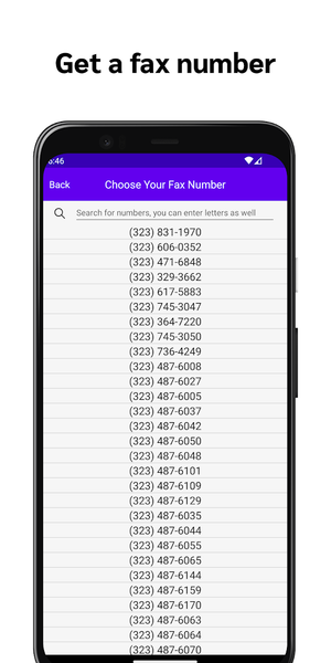 Send & Receive Fax Number - عکس برنامه موبایلی اندروید