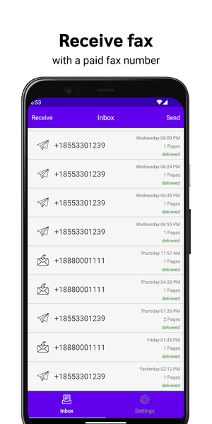 Send & Receive Fax Number - Image screenshot of android app