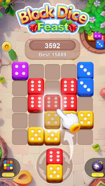 Block Dice Feast - Gameplay image of android game