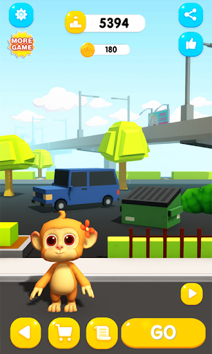 Monkey Run - Gameplay image of android game