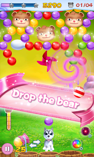 Puppy Bubble - Gameplay image of android game