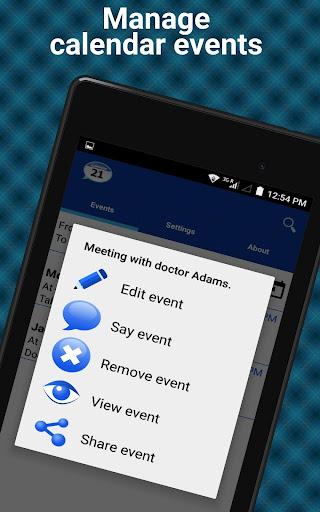 Talking Calendar Task Reminder - عکس برنامه موبایلی اندروید