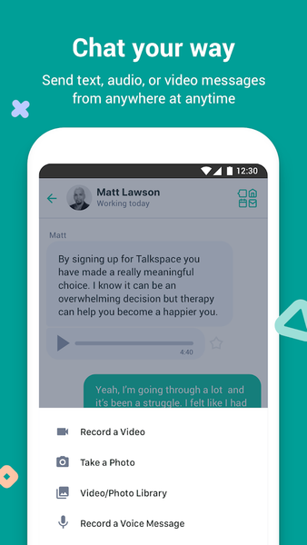 Talkspace Therapy & Counseling - عکس برنامه موبایلی اندروید