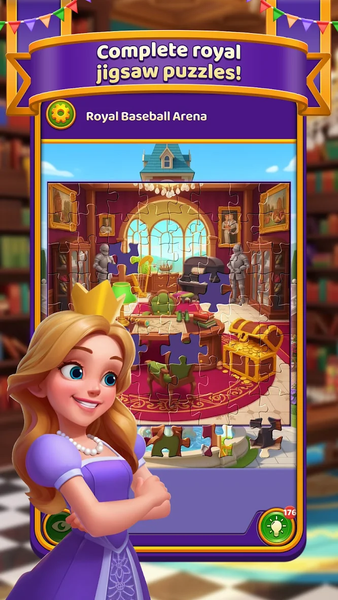 Bingo & Jigsaws: Royal Kingdom - Gameplay image of android game