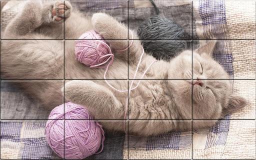 Tile Puzzle Cats - عکس بازی موبایلی اندروید