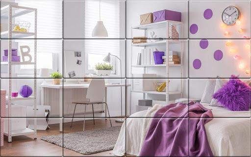 Tile Puzzle Girls Bedrooms - عکس بازی موبایلی اندروید