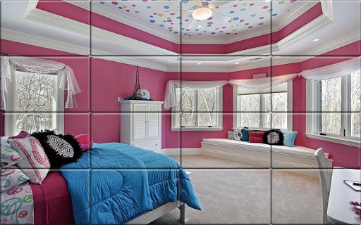 Tile Puzzle Girls Bedrooms - عکس بازی موبایلی اندروید