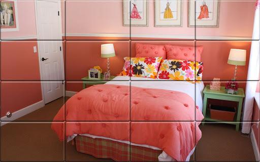 Tile Puzzle Girls Bedrooms - عکس بازی موبایلی اندروید