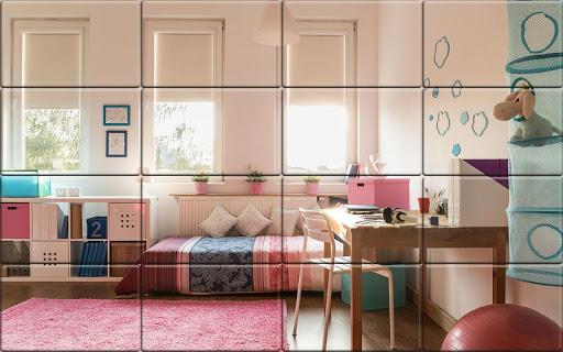 Tile Puzzle Girls Bedrooms - عکس بازی موبایلی اندروید