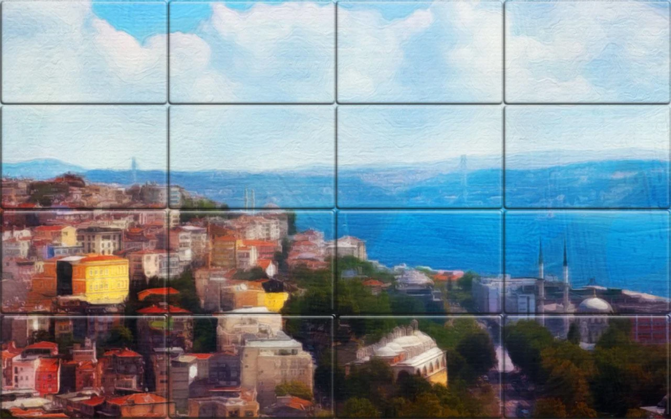 Tile Puzzle Digital Paintings - Gameplay image of android game
