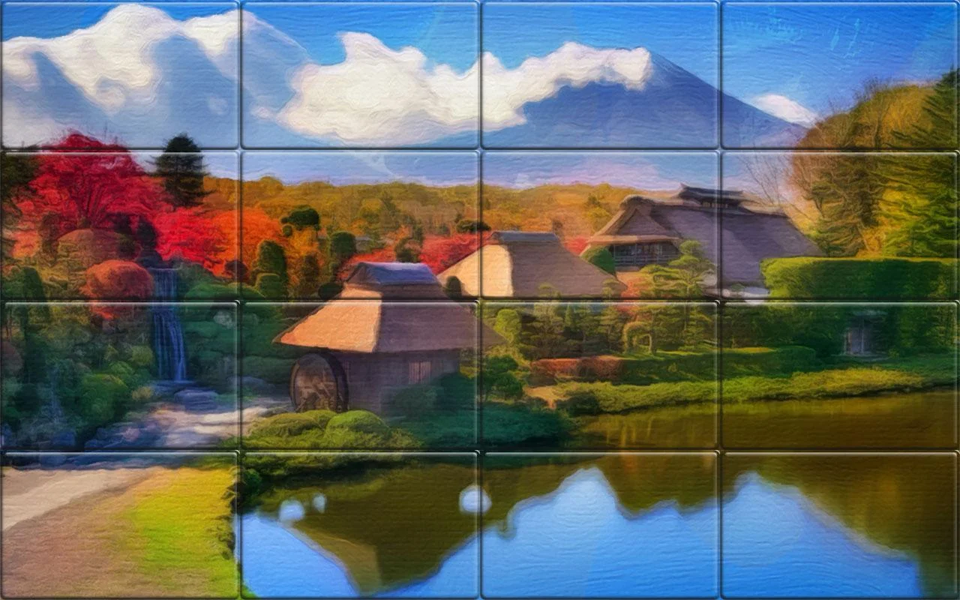 Tile Puzzle Digital Paintings - Gameplay image of android game