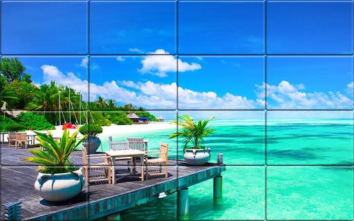 Tile Puzzle Peaceful Places - Gameplay image of android game