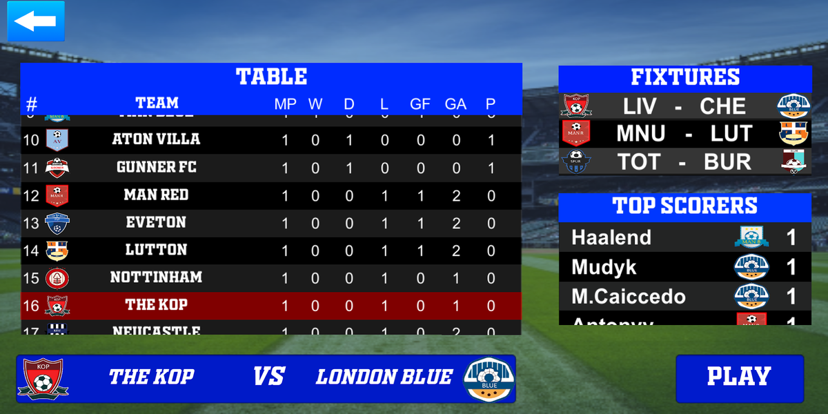 Dream Soccer 2024 - Gameplay image of android game