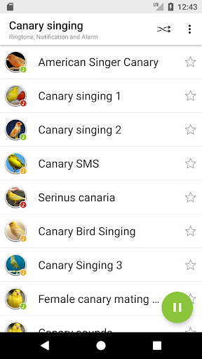 Canary Bird Sounds - عکس برنامه موبایلی اندروید