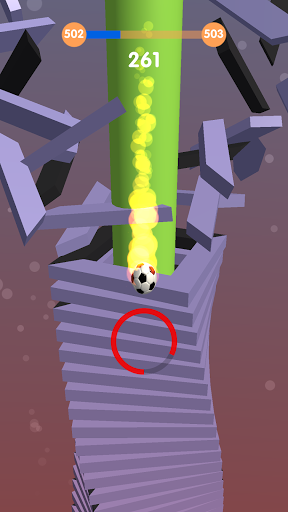 New Stack Ball Games: Drop Helix Blast Queue - Gameplay image of android game