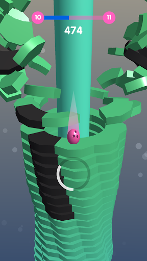 New Stack Ball Games: Drop Helix Blast Queue - Gameplay image of android game