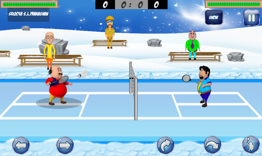 Motu Patlu Badminton - Gameplay image of android game