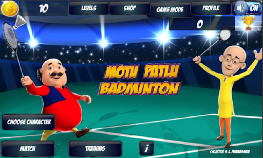 Motu Patlu Badminton - عکس بازی موبایلی اندروید